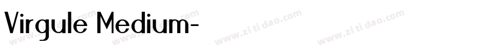 Virgule Medium字体转换